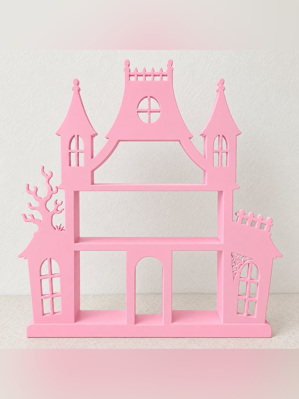 Pink Castle Wall Shelf – Unbranded Decorative Display